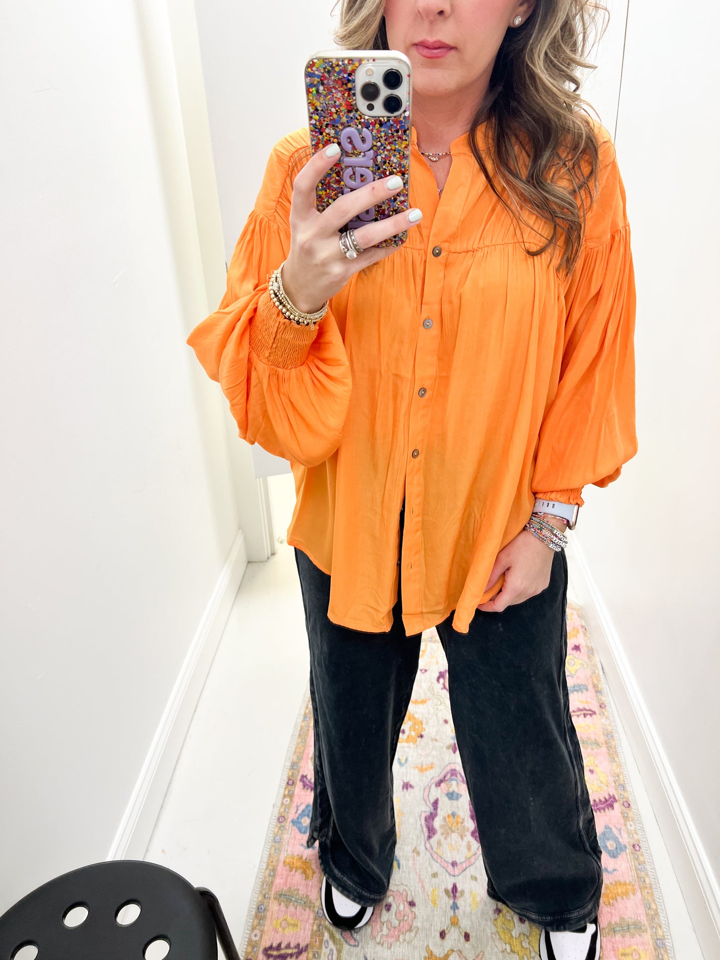 Nila Apricot Top