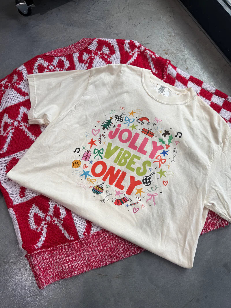 JOLLY VIBES ONLY GRAPHIC TEE