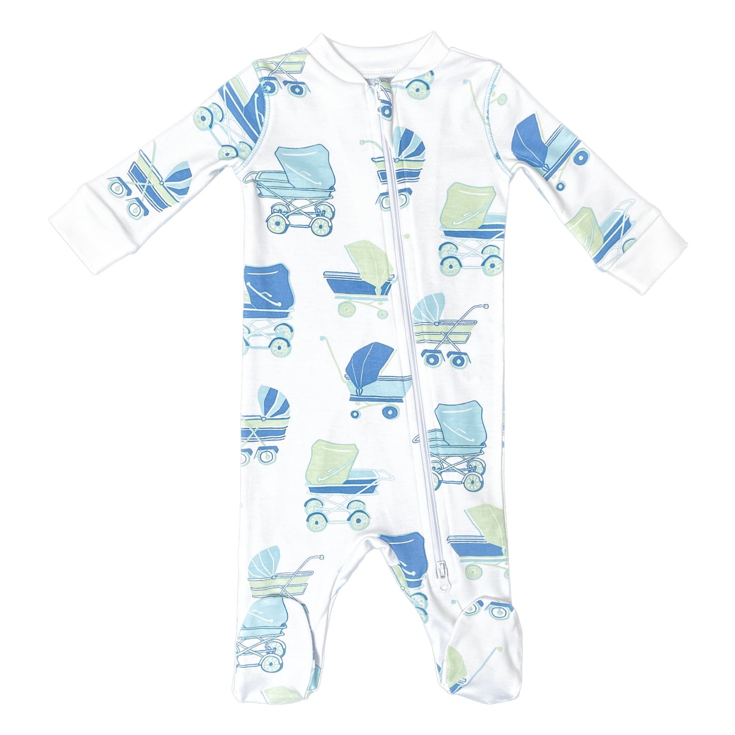 Blue Pram Footed Pajama