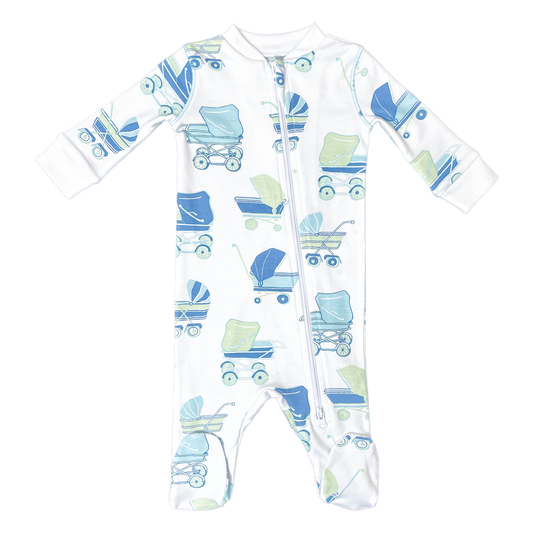 Blue Pram Footed Pajama