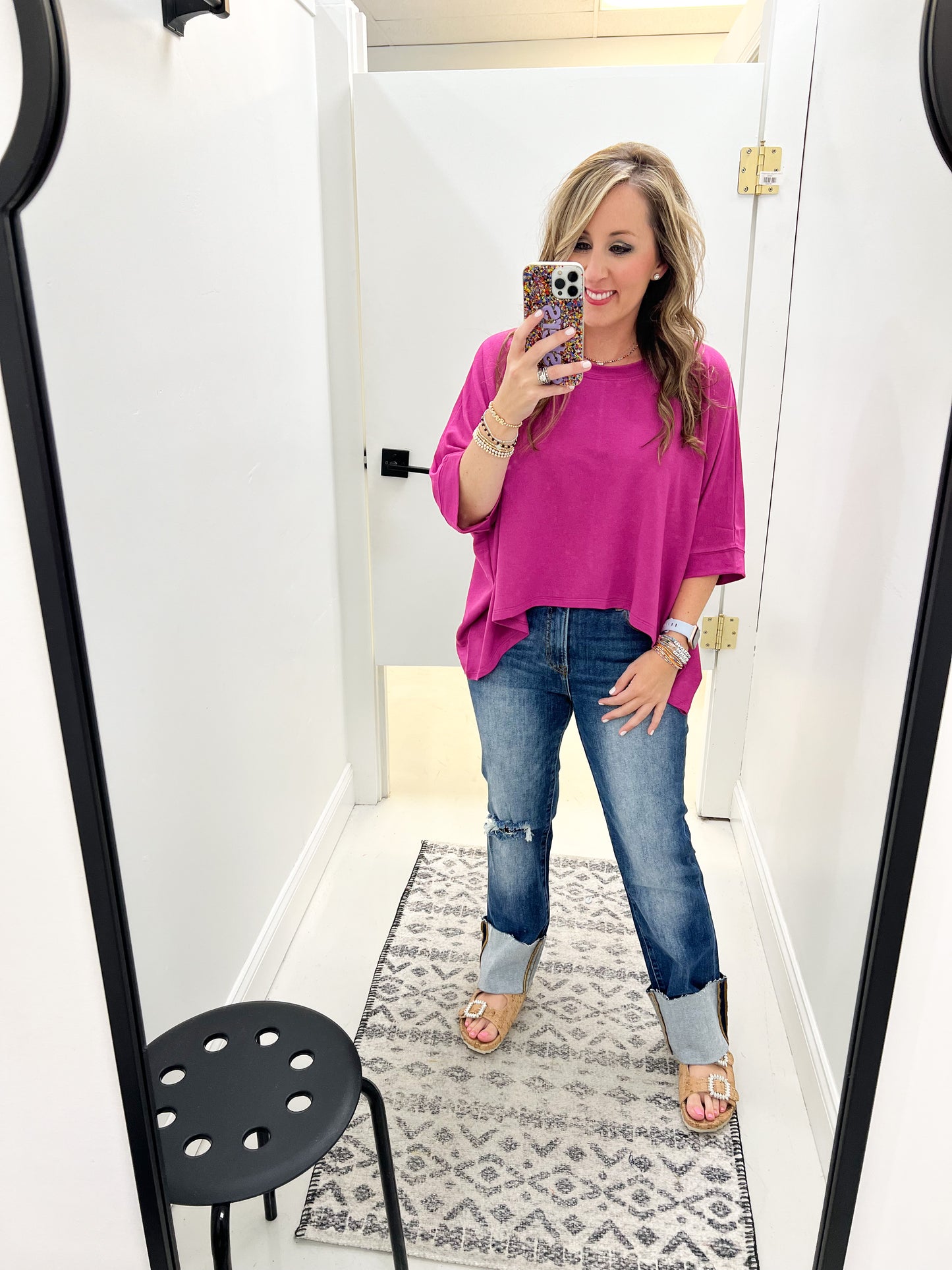 Maggie Magenta Top