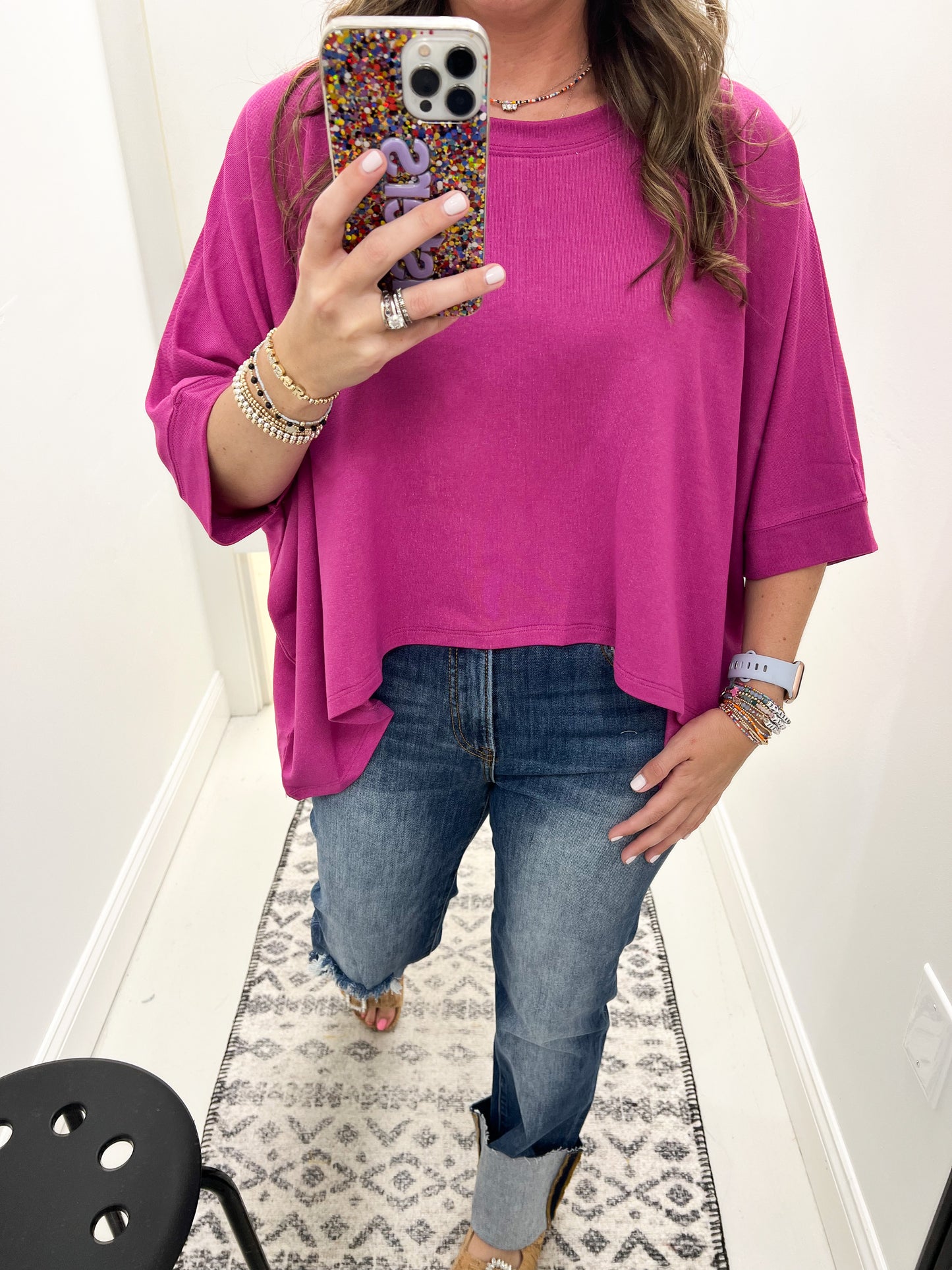 Maggie Magenta Top