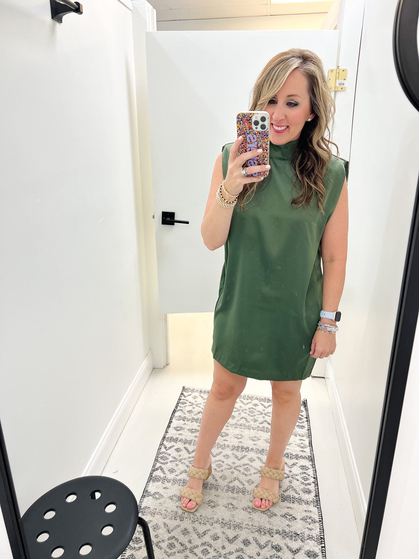 Luna Sheath Dress Olive