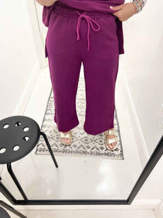 Let's Vacay Pants Magenta