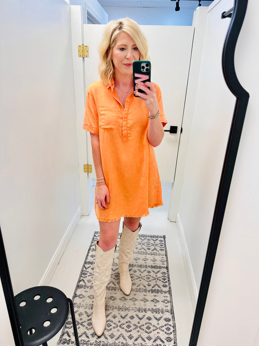 Orange Creamsicle Dress