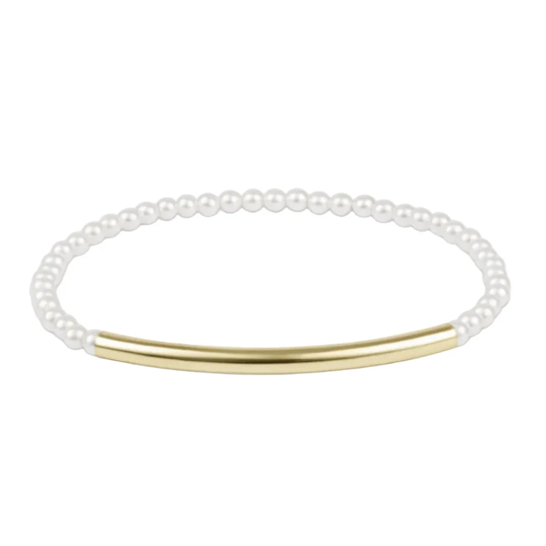 E Newton Bliss Bar Smooth Pearl 3mm