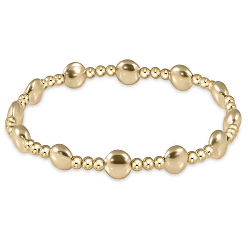 E Newton Honesty Sincerity 6mm Gold Bracelet