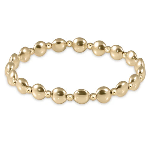 E Newton Honesty Grateful 6mm Gold Bracelet