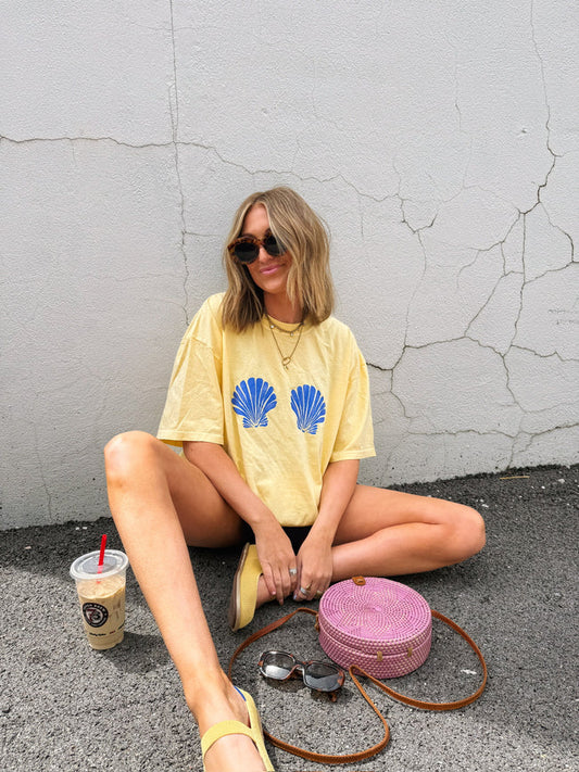 Sister Seashell Yellow Tee