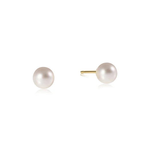 E Newton Classic 6mm Stud Pearl