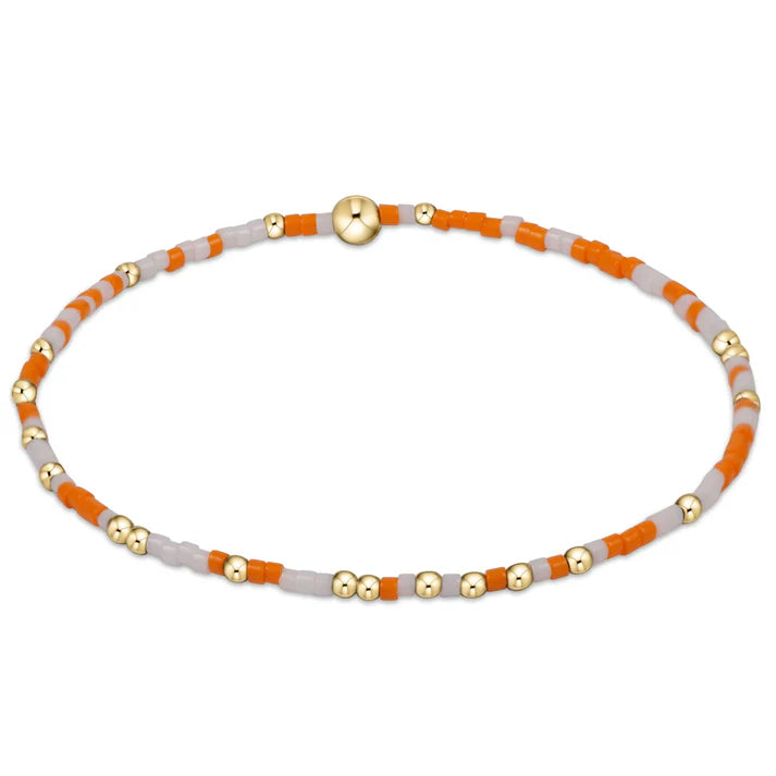 E Newton Gameday Hope Unwritten Orange/White Bracelet