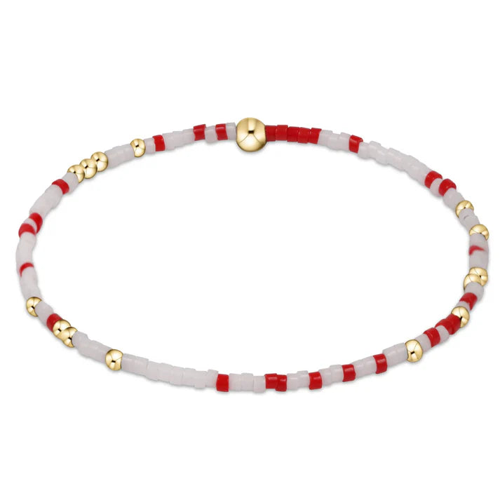 E Girl Gameday Hope Unwritten Red/White Bracelet