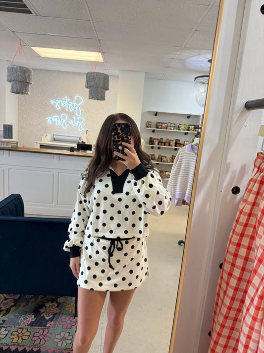 Sandy Polka Dot Top