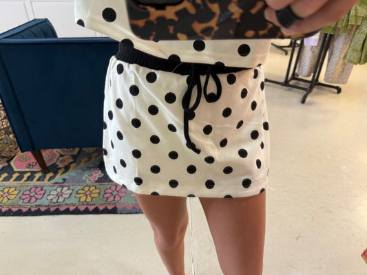 Sandy Polka Dot Skort