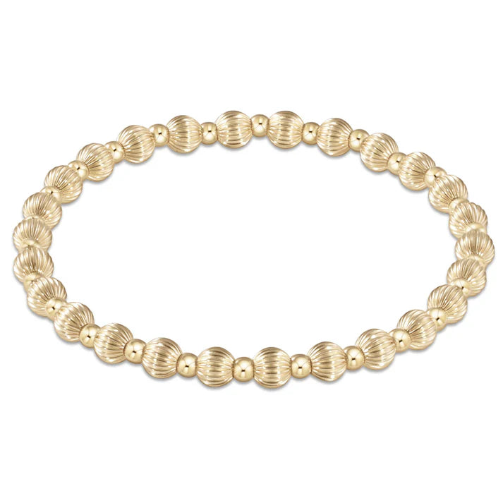 E Newton Dignity Grateful 5mm Gold Bracelet