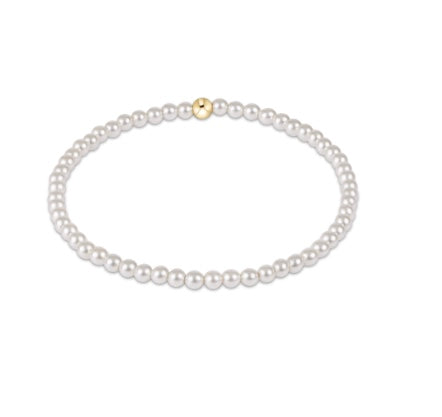 E Newton Classic Pearl 3mm Bracelet