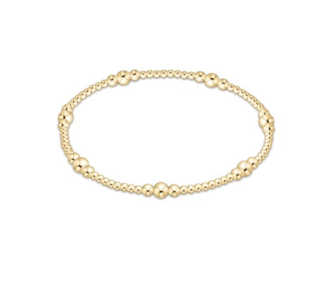 E Newton Classic Gold Purpose 4mm Bracelet