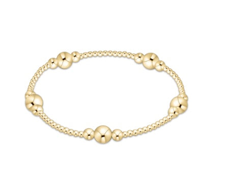 E Newton Classic Gold Purpose 6mm Bracelet