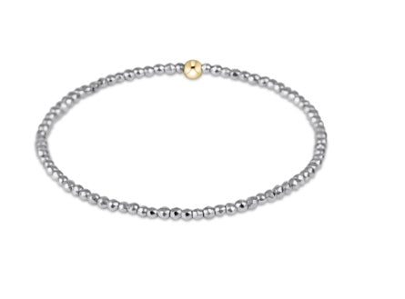 Extends Silver Hematite 2mm Bracelet