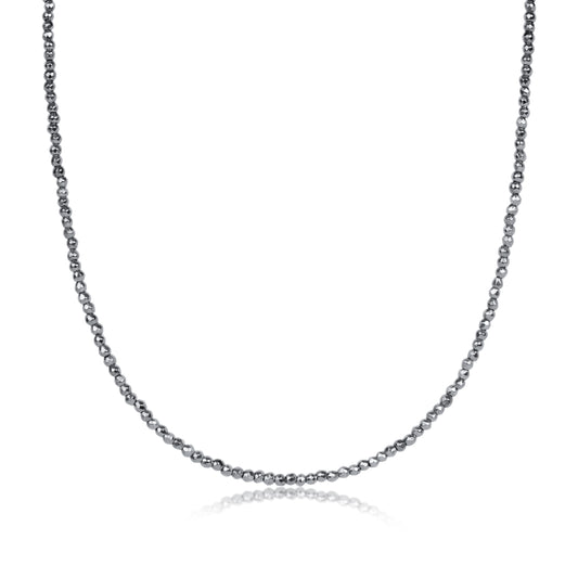 E Newton 15” Silver Hematite Choker
