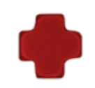 E Newton 16" Necklace Gold - Signature Cross Red