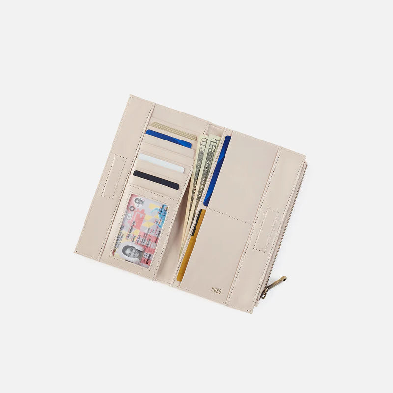 Hobo Jill Large Bifold Wallet Pale Flax