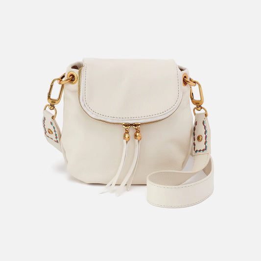 Hobo Fern Zip Flap Crossbody Coastal Cloud