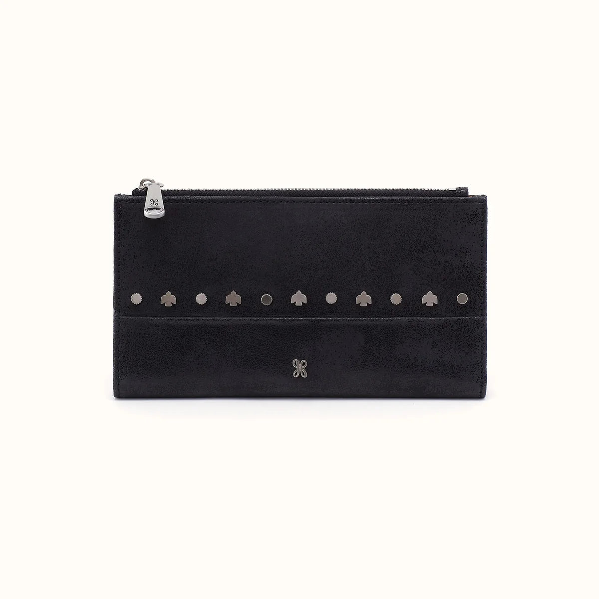 Hobo Jill Large Bifold Wallet Black