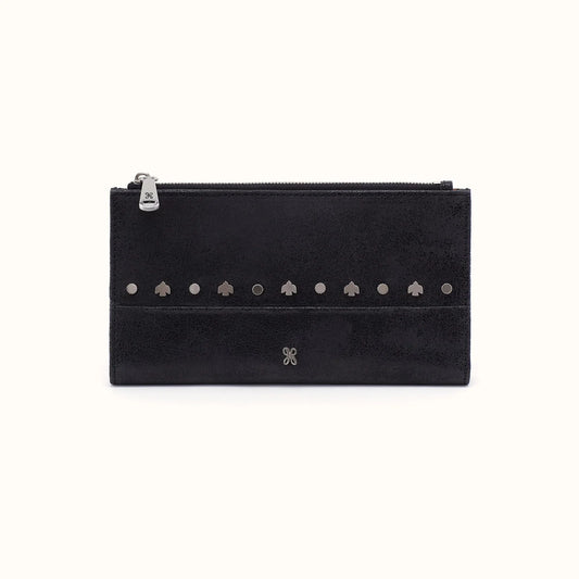 Hobo Jill Large Bifold Wallet Black