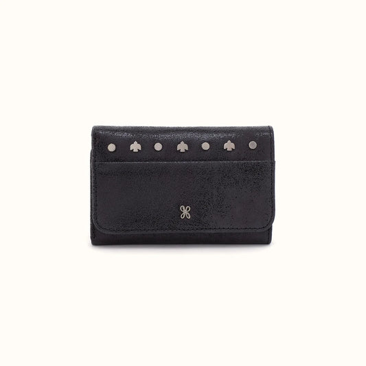 Hobo Jill Trifold Wallet Black