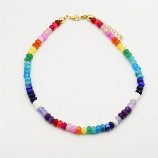 Rainbow Gemstone Necklace