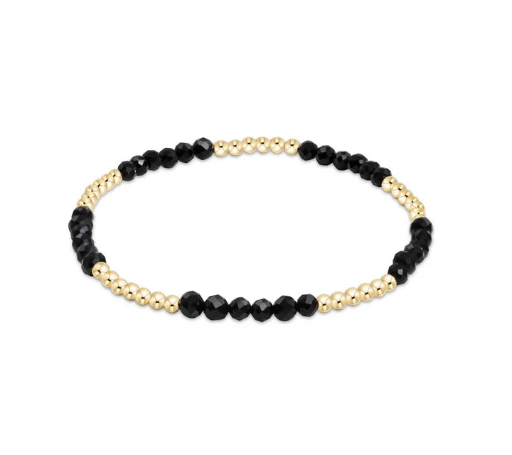 E Newton Blissful 2.5mm Faceted Onyx