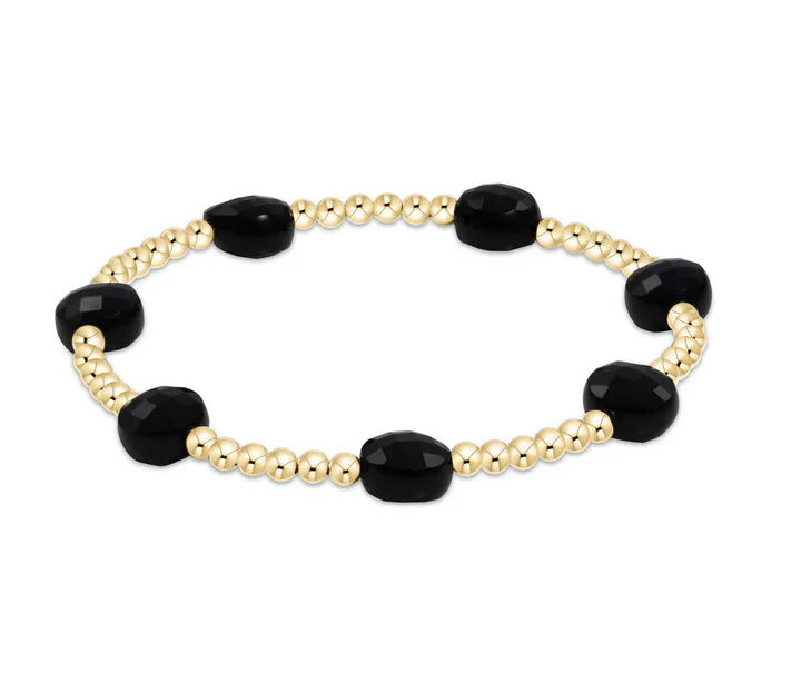 E Newton Admire 3mm Faceted Onyx