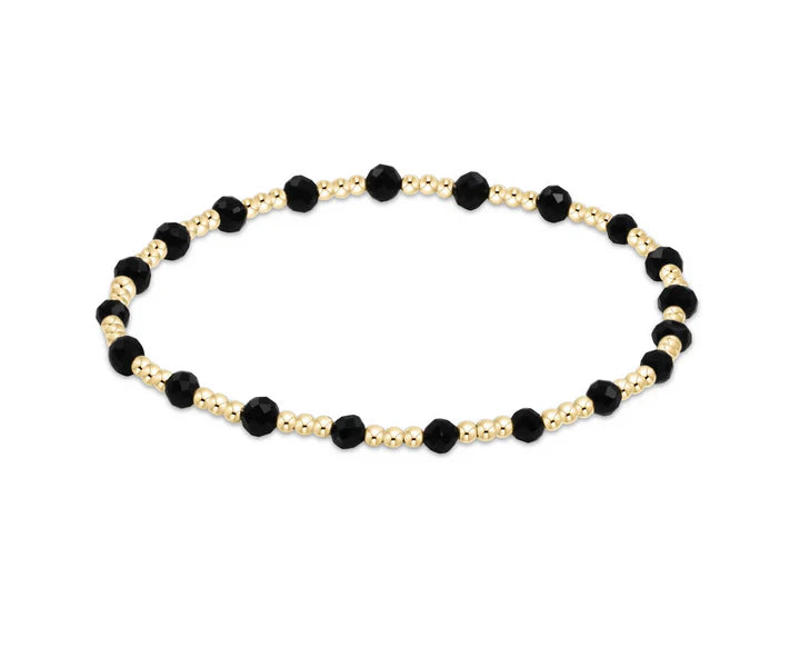 E Newton Sincerity 3mm Faceted Onyx