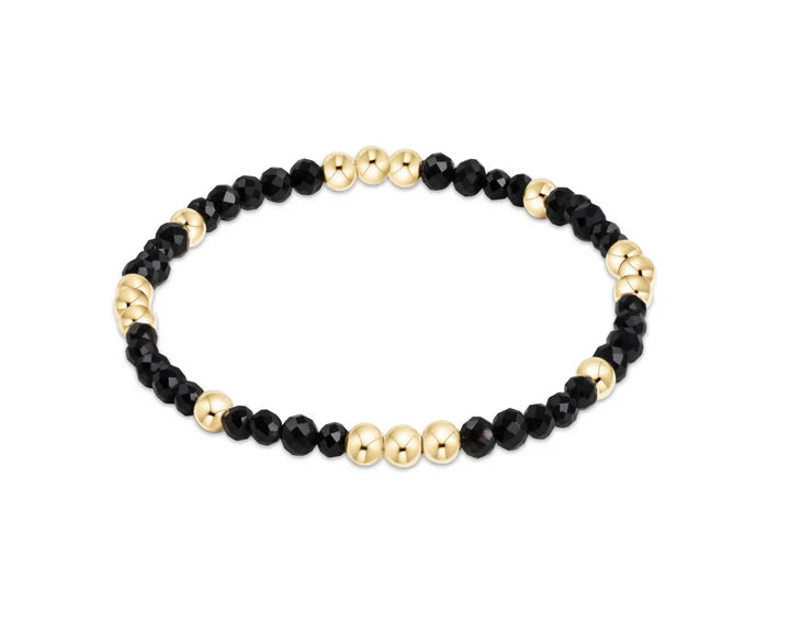 E Newton Worthy 3mm Faceted Onyx