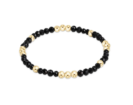 E Newton Worthy 3mm Faceted Onyx