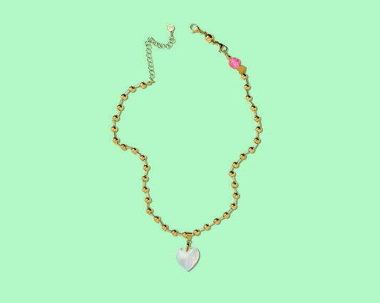 Kendall Chain Heart Necklace