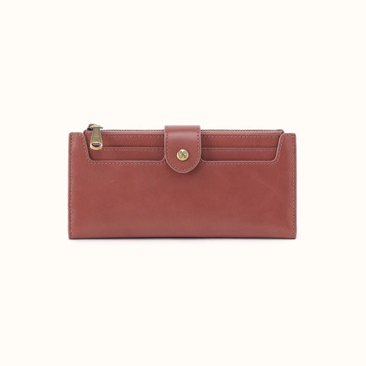 Hobo Dunn Continental Wallet Rosewood