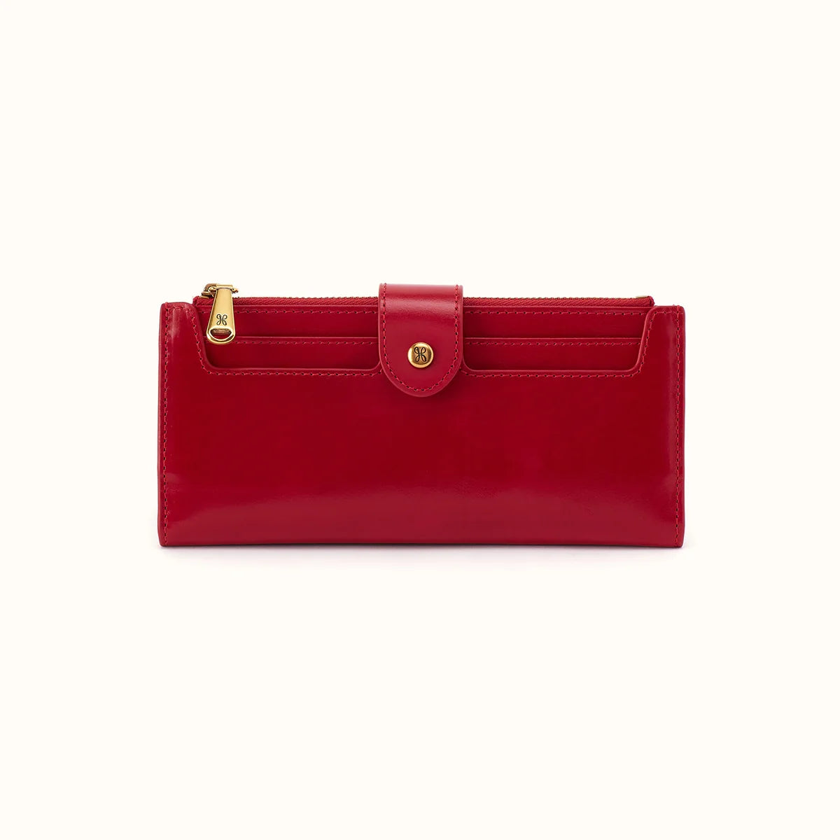 Hobo Dunn Continental Wallet True Red