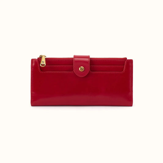 Hobo Dunn Continental Wallet True Red