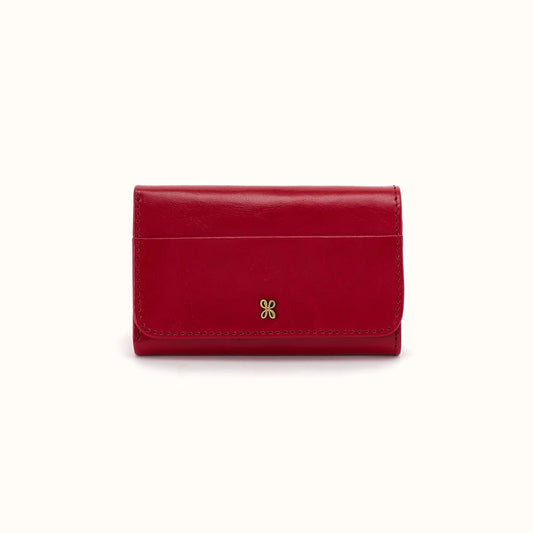 Hobo Jill Trifold Wallet True Red