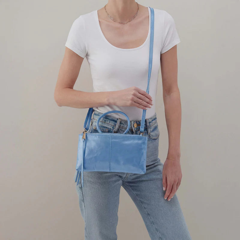 Hobo Sable Crossbody Faded Denim