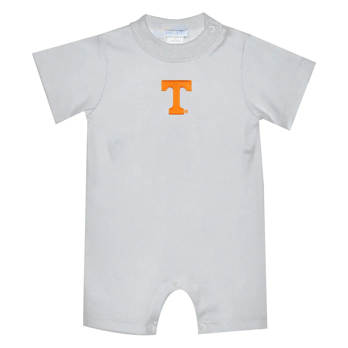 Tennessee Vols Embroidered Knit Short Sleeve Boys Romper White