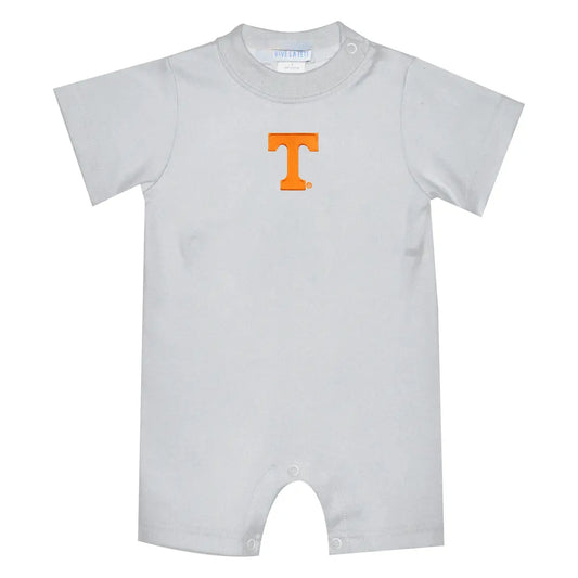 Tennessee Vols Embroidered Knit Short Sleeve Boys Romper White