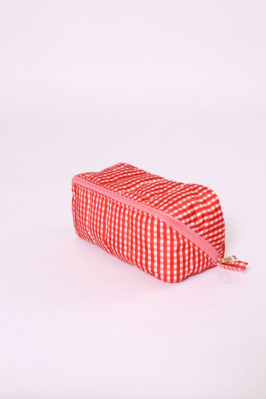 Gingham Red Glam Bag