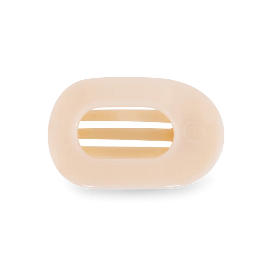 Teleties Small Almond Beige Flat Clip