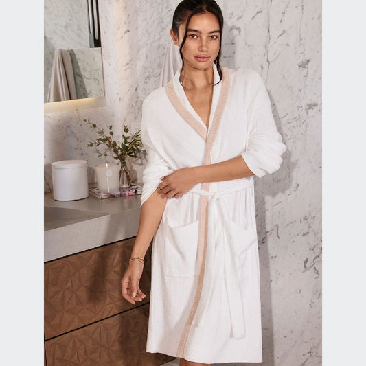 Barefoot Dreams Tipped Ribbed Short Robe