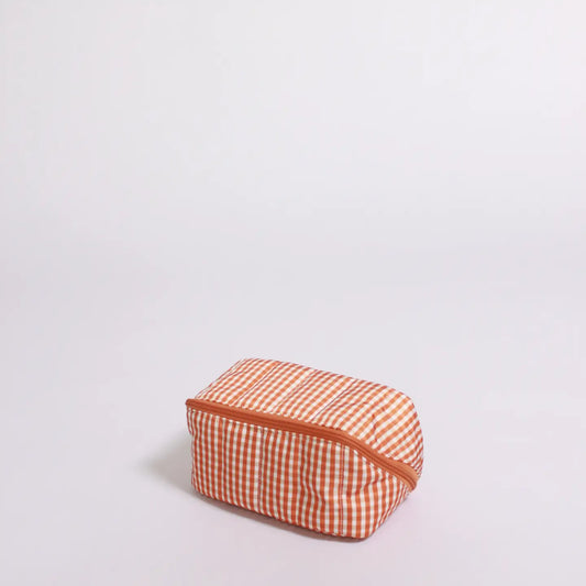 Gingham Orange Glam Bag