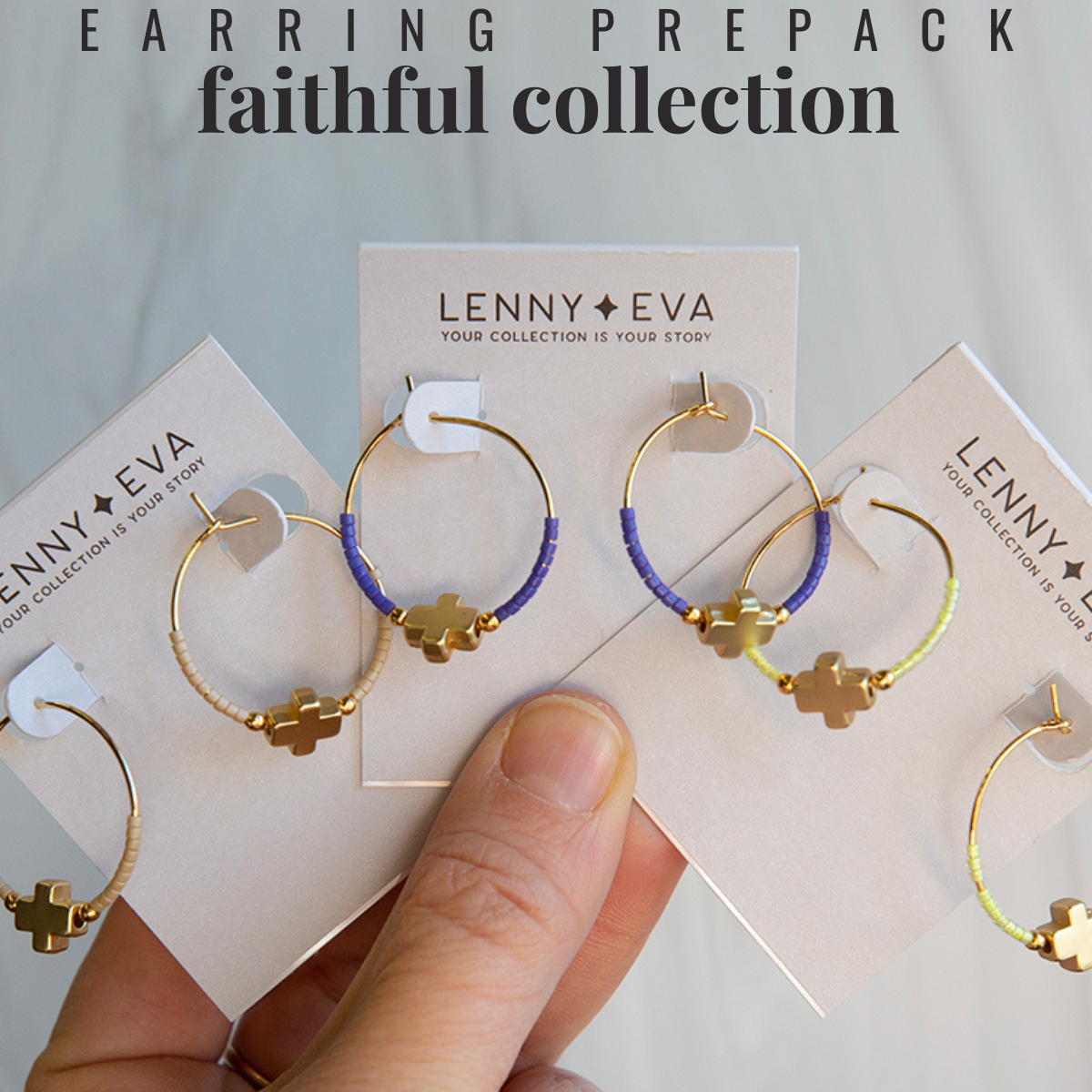 Faithful Earrings: Gold