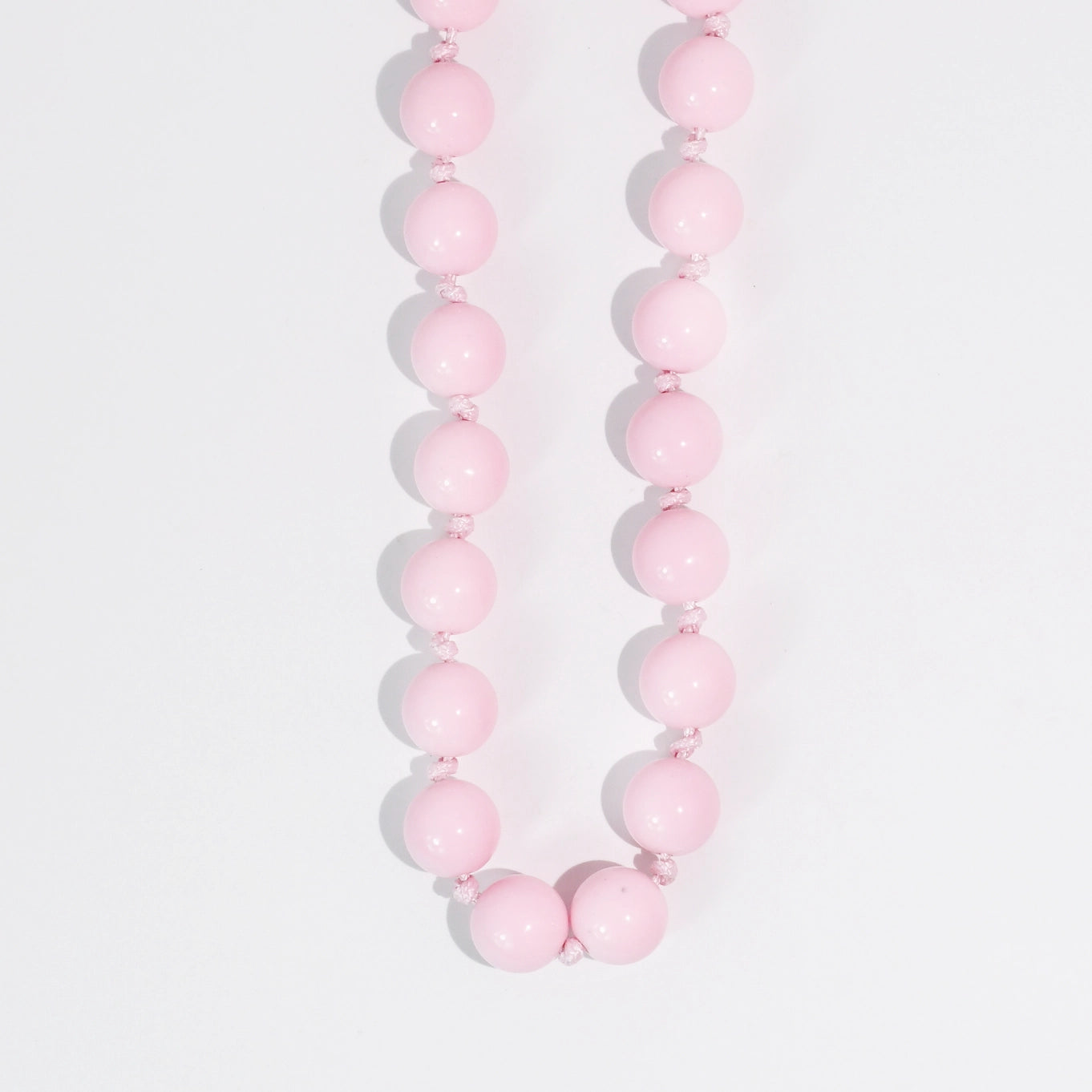 Bubblegum Beads Necklace Light Pink